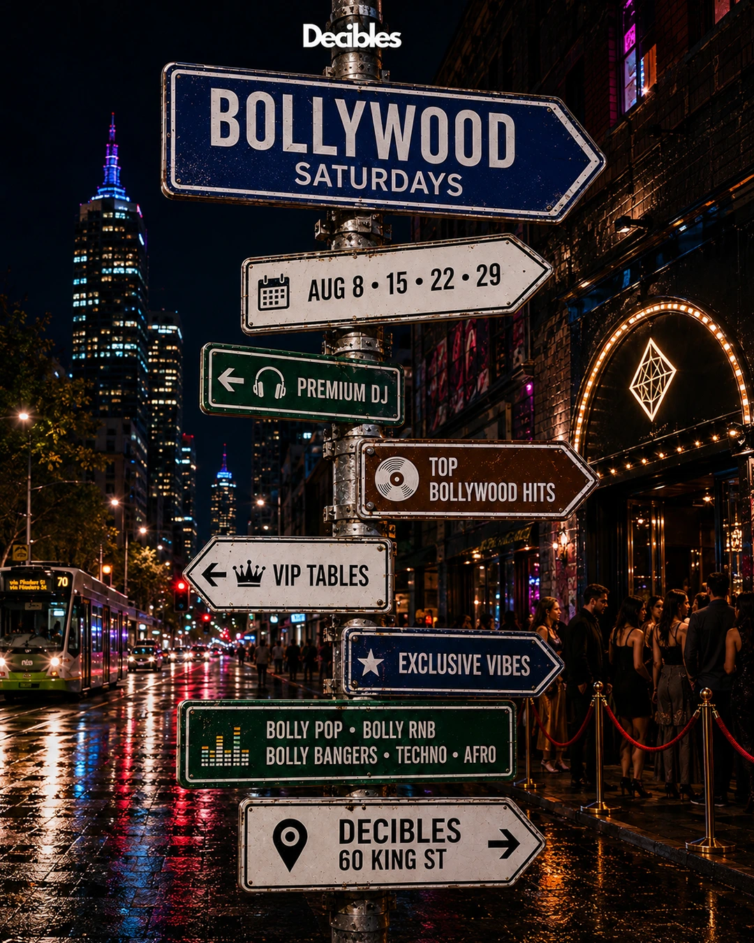 Bollywood Saturdays 29 Aug at Decibles