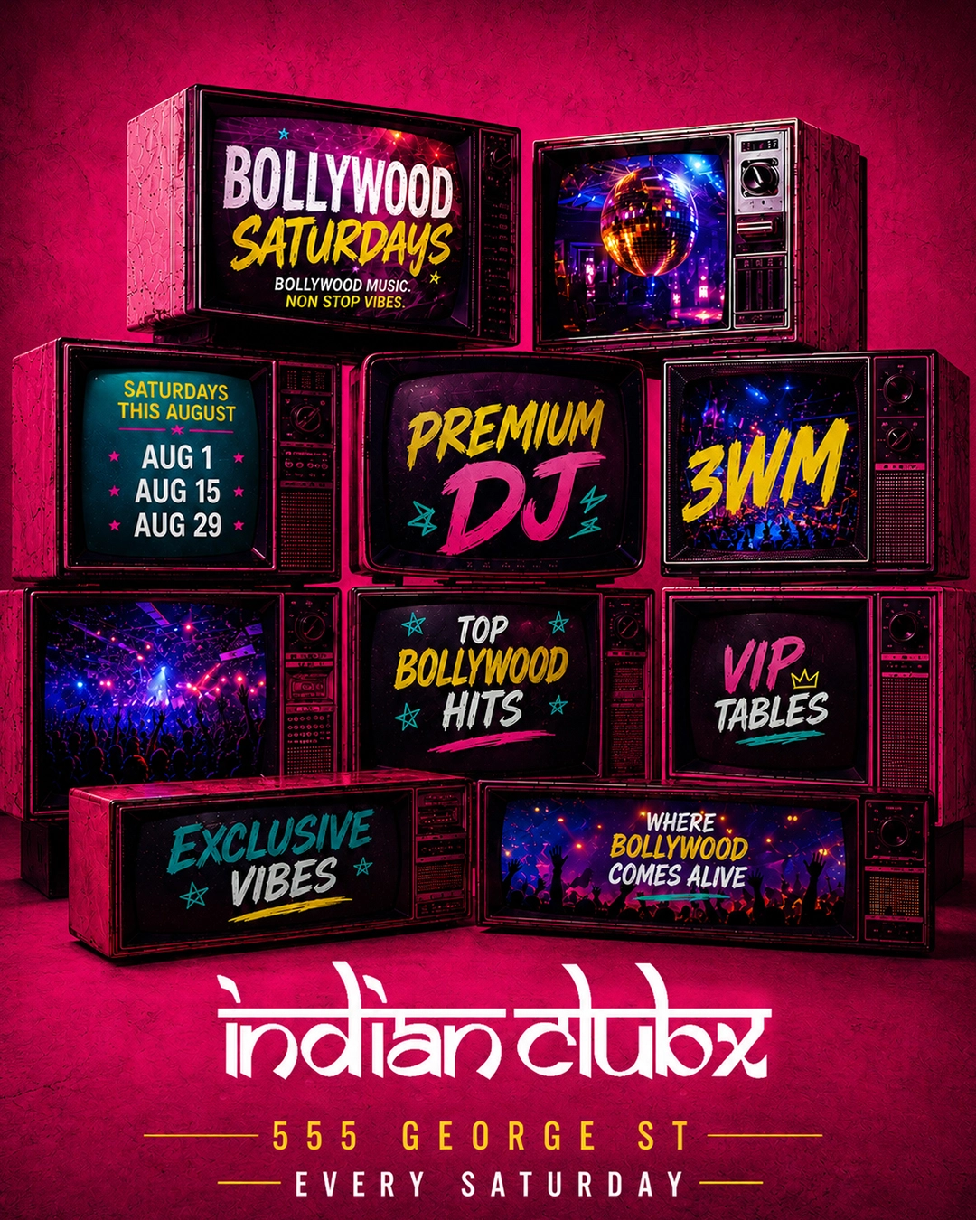 Bollywood Saturday 29th Aug at Indianclubx