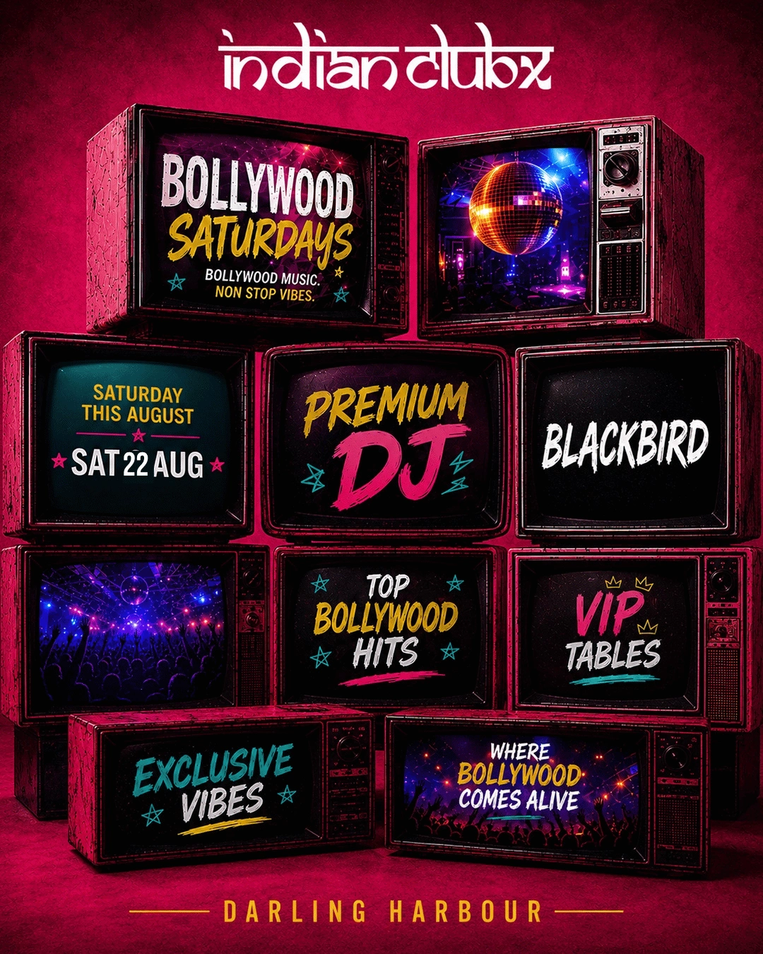 Bollywood Saturday 22nd Aug at Indianclubx