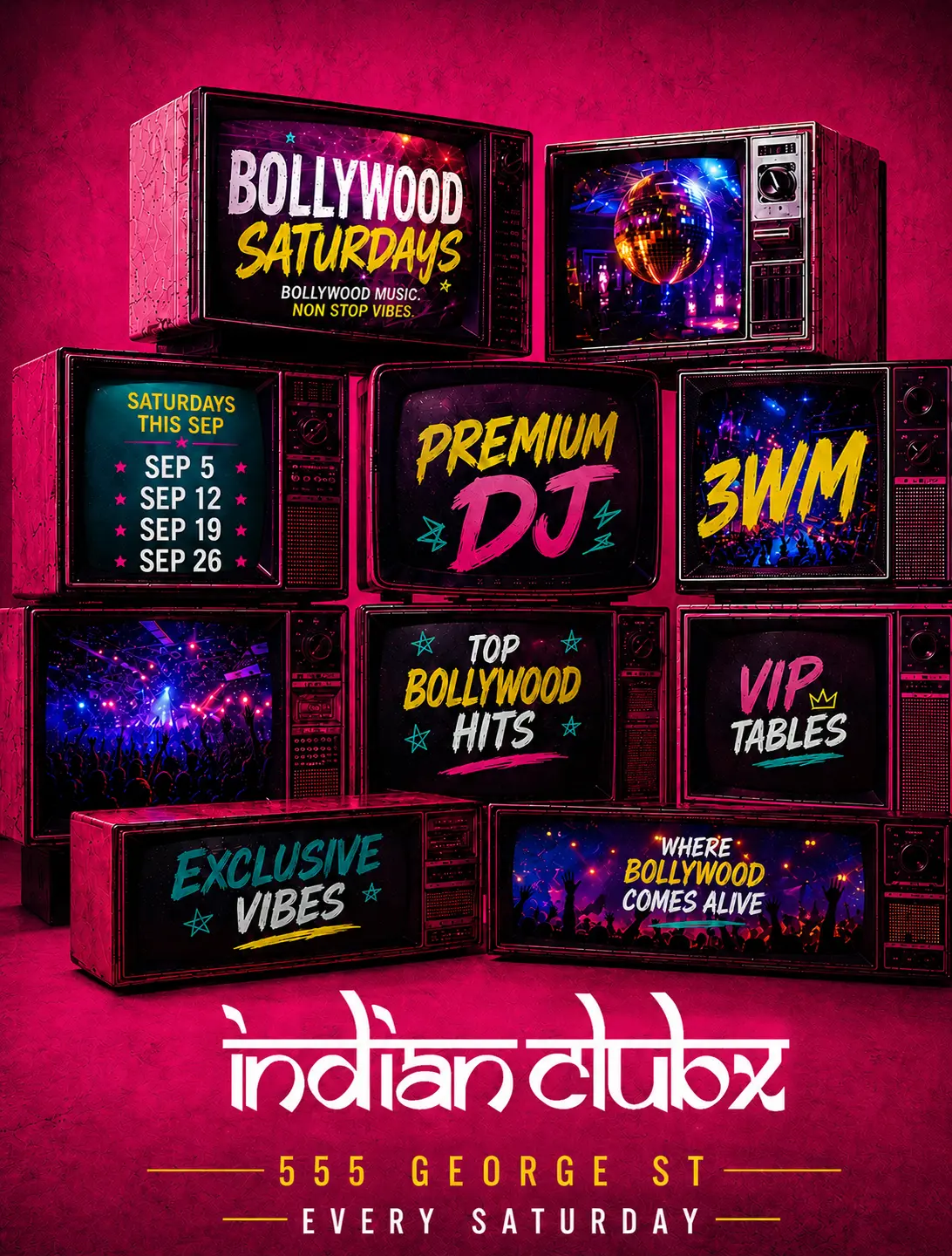Bollywood Saturday 5th Sep at Indianclubx