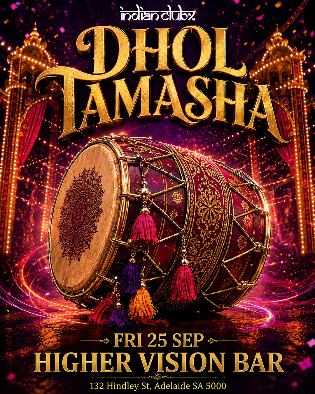 'DHOL TAMASHA' Bollywood Night at Higher Vision Bar, Adelaide